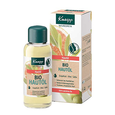Kneipp Bio Hautöl - Mit wertvollem Grapefruitöl - Intensiv regenerierende Spezialpflege bei Narben und Dehnungsstreifen - 100ml im Sale